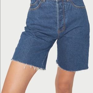 Rolla’s Classic Cutoff - Jane Blue Organic 
Size 32/Mid Blue